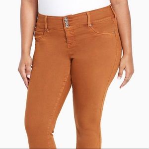 Torrid Rust Colored Cropped Jeggings